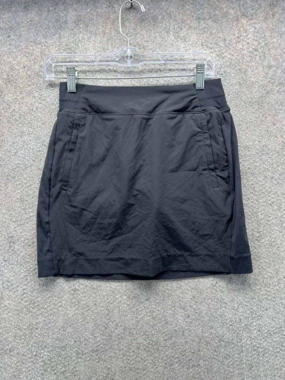 Athleta Brooklyn Skort Womens 0 Black Pull On Stretch Pockets Lined Athletic 16'
